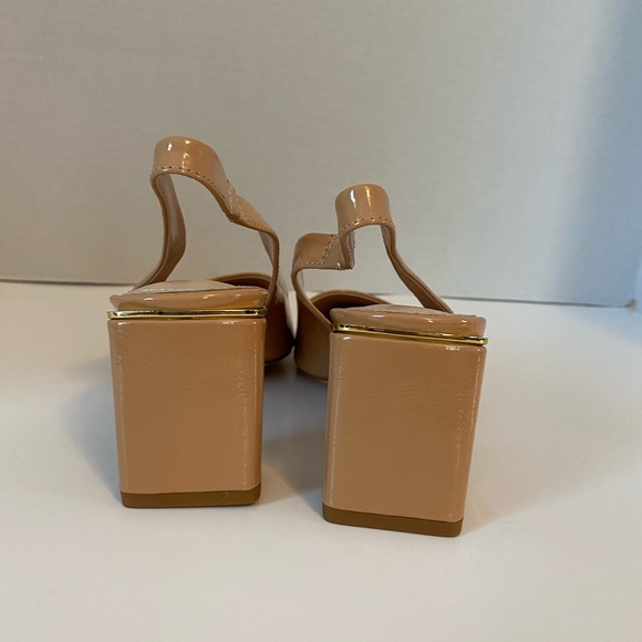 Jeimpoey Women’s Slingback chunky Heels pointed toe pump size 8 New in Box. - Picture 7 of 10